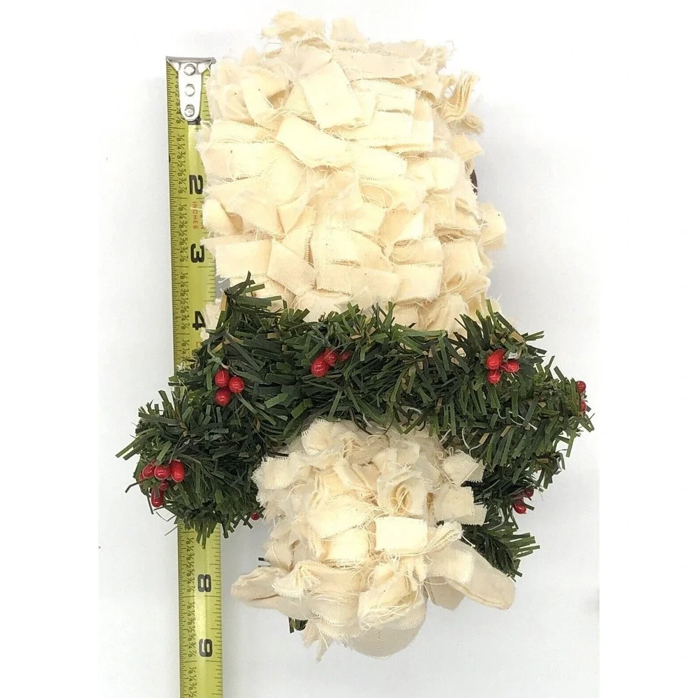 Stuffed Rag Cotton Sheep Lamb Figure Plus Christmas Decor New! + 3 Sheep Friends